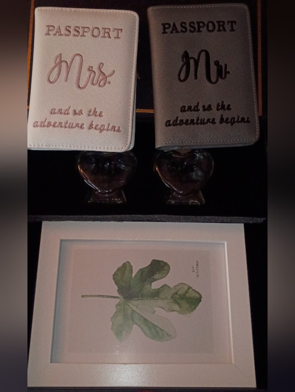 New Mrs. and Mr. Passport Holders Gift Set